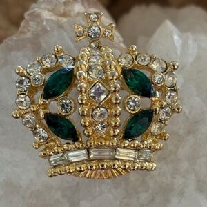 Gorgeous Vintage Bellini Crown Brooch